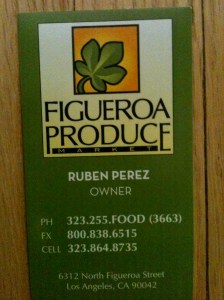 Figueroa business card
