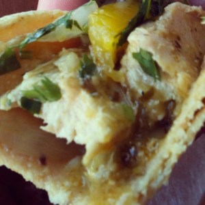 Beyond Meat in Tomatillo Sauce Taco at Whole Foods